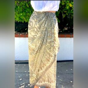 Emanuel Ungaro paisley wrap skirt